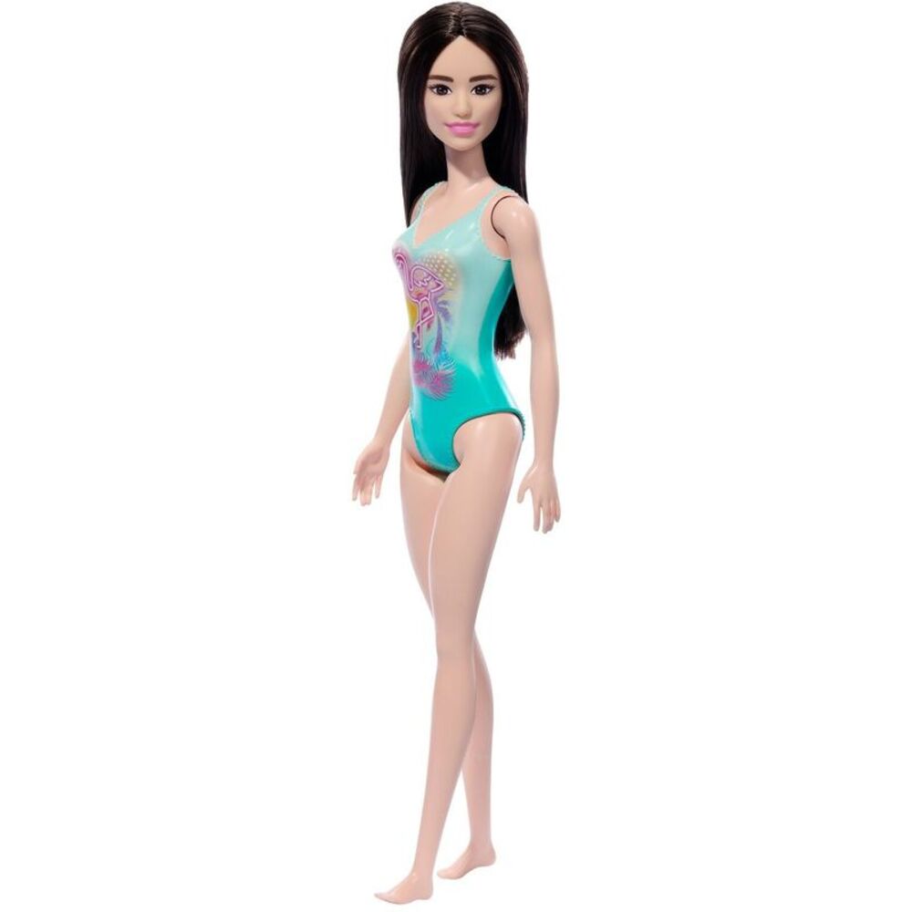 Barbie Beach Doll with Black Hair & Tropical Blue Swimsuit COLLECTIBLES